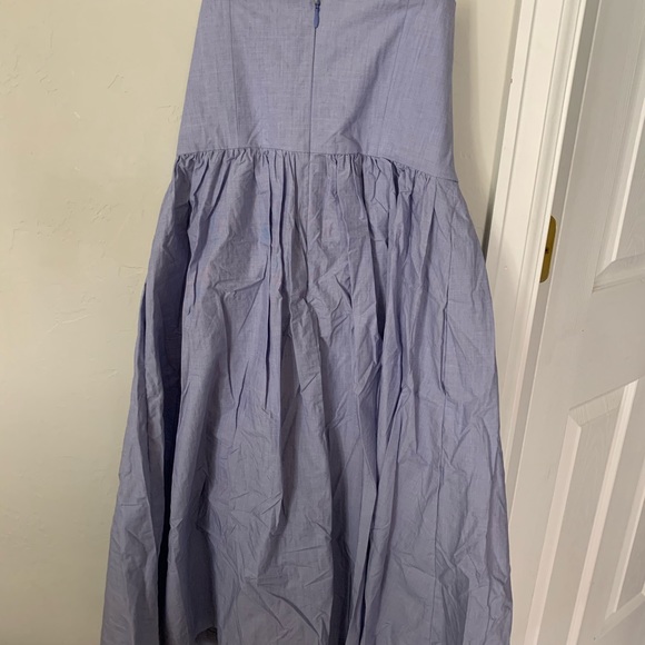 Jcrew strapless 100% cotton dress size 00 - Picture 3 of 7